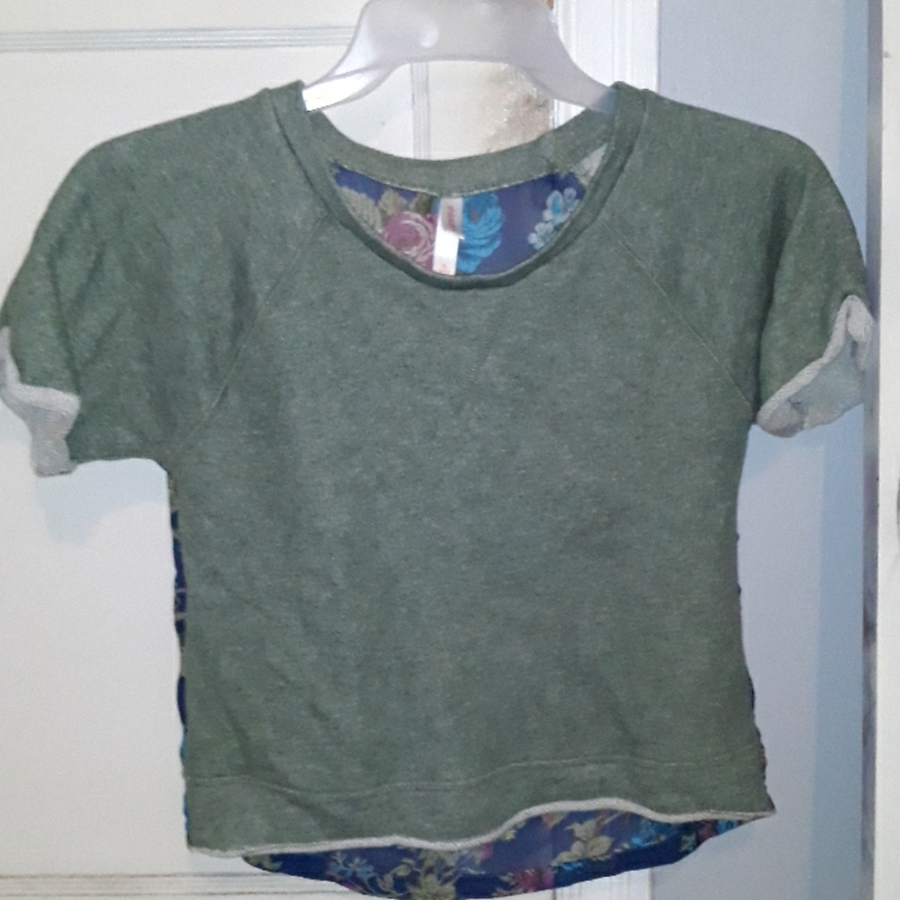 Printed tee - sheer back